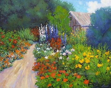 yxf025bE impressionism garden Oil Paintings